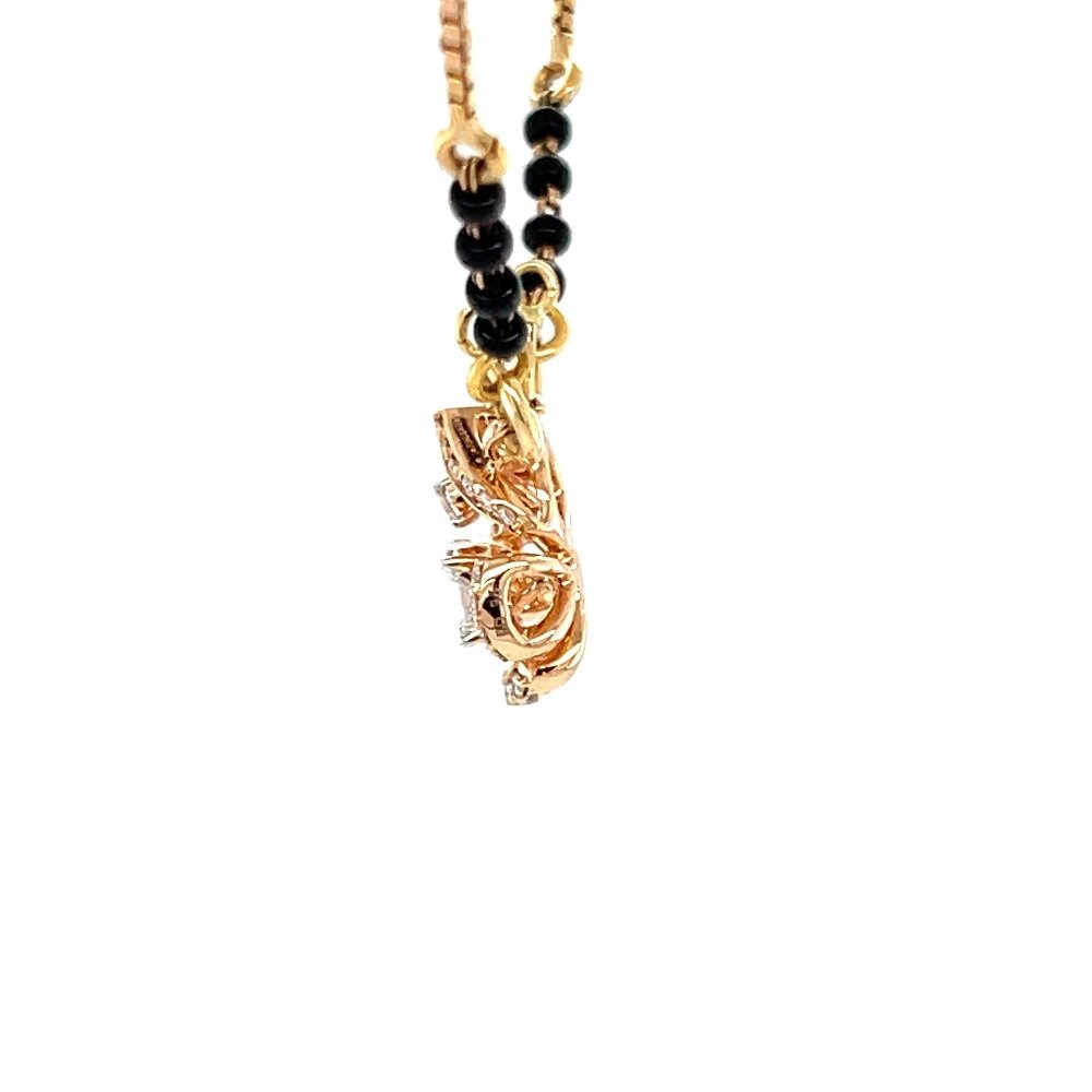 18KT Rose Gold Mangalsutra For Bridal